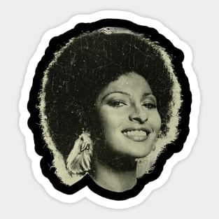Pam Grier / Vintage Blaxploitation Art # 2 Sticker
